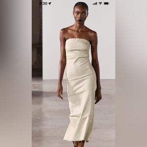 Zara fitted faded dress